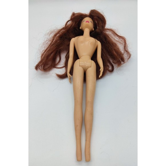 Vintage Jakks Pacific Fashion Doll Caucasian Dark Red Hair Pink Lips 11.5" Toy - Picture 3 of 8